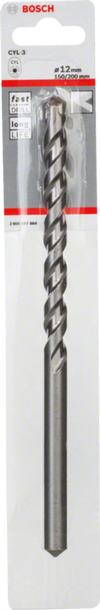 Bosch Silver Percussion Concrete Drill Bit 12.0 x 150 x 200mm