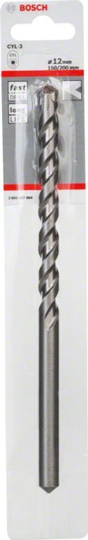 Bosch Silver Percussion Concrete Drill Bit 12.0 x 150 x 200mm