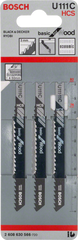 Bosch U111C Jigsaw Blade Basic Wood Pack 3