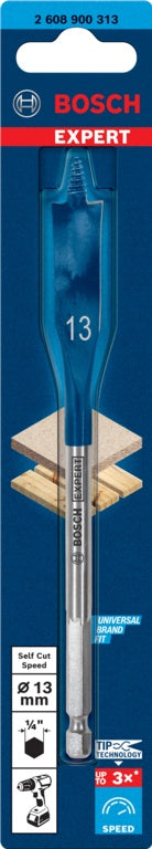 Bosch Selfcut Speed Flat Drill Bit Hex 12 x 152