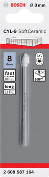 Bosch Glass & Tile Drill Bit 8.0 x 80