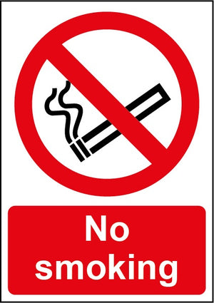 Smiths Architectural No Smoking Sign 148mmx210mm