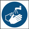 Securit Wash Hands Symbol Sign 100x100mm