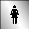 Securit Metal Lady Symbol 100mmx100mm