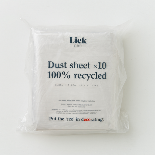 LickTools 100% Recycled Dust Sheet Pk of 10