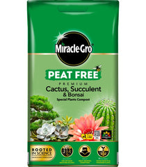 Miracle-Gro® Peat Free Cactus, Succulent & Bonsai Compost 10L