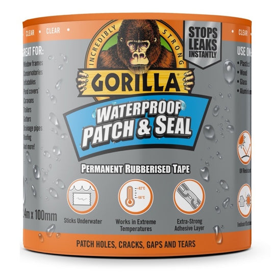 Gorilla Waterproof Patch + Seal Clear Tape 2.4mtr