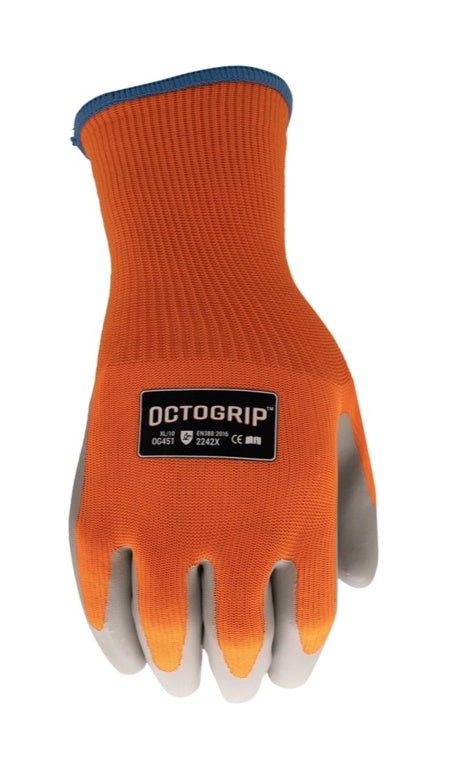 Octogrip 10g Winter Fleece Lined Glove with Latex Palm Large