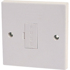 Securlec 1 Gang Unswitched Fused Spur Round Edge