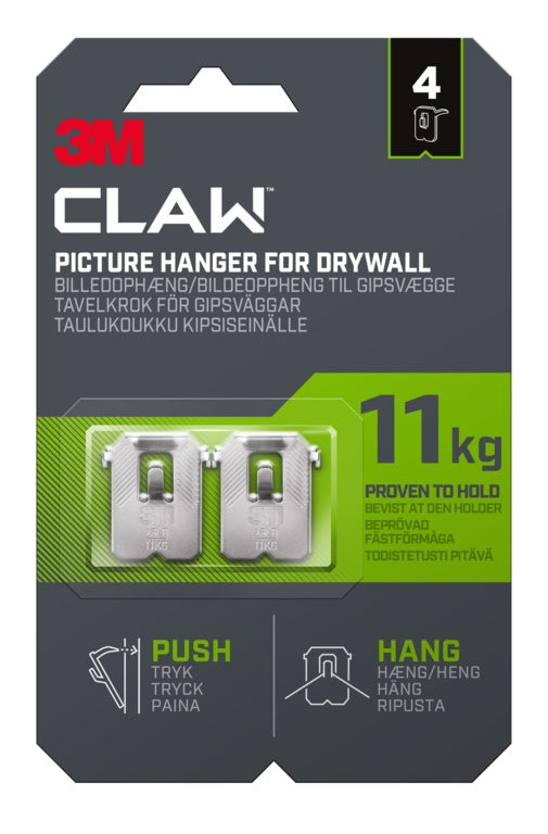 3M Drywall Picture Hanger 11kg Pack 2