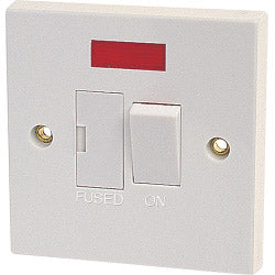Securlec Square Edge 1 Gang Switched Fuse