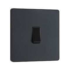 BG 20a 16ax 1G 2 Way Plastic Rocker Switch Matt Grey