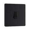 BG 20a 16ax 1g 2 Way Plastic Light Switch Matt Black