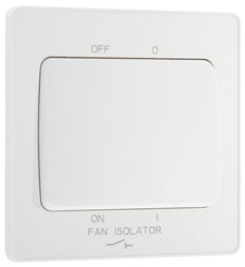 BG 10A Triple Pole Fan Isolator Switch Pearlescent White
