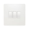 BG 20a 16ax 3g 2 Way Plastic Switch Pearlescent White