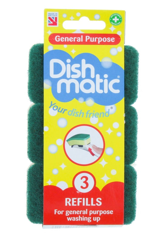 Dishmatic Sponge Refills Pack 3