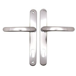 Securit Upvc Sprung Door Handle 92 PZ (Pair) 215mm White