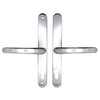 Securit Upvc Sprung Door Handle 68 PZ (Pair) 215mm White