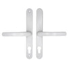 Securit Upvc Sprung Door Handle 70 PZ Pair 215mm White
