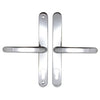 Securit Upvc Sprung Door Handle 70 PZ (Pair) 215mm Polished Chrome