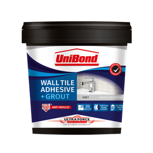 UniBond Ultraforce Wall Tile Adhesive & Grout 1.38kg Grey
