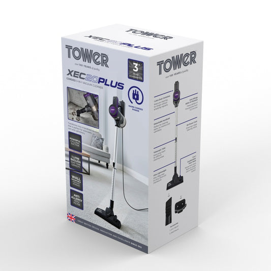 Tower XEC20 Plus 3 in 1 Corded Pole Vacuum 600w