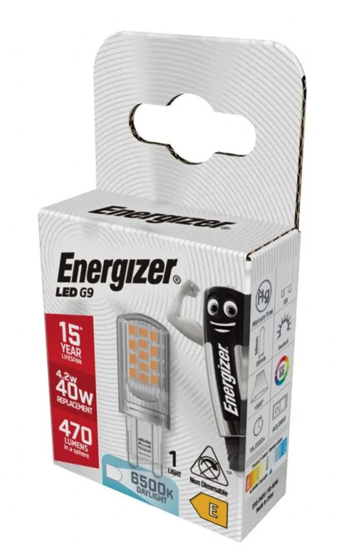 Energizer LED G9 470lm 6500k Daylight 4.2w
