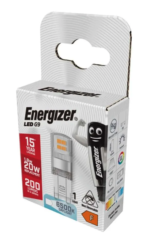 Energizer LED G9 200lm 6500k Daylight 1.9w
