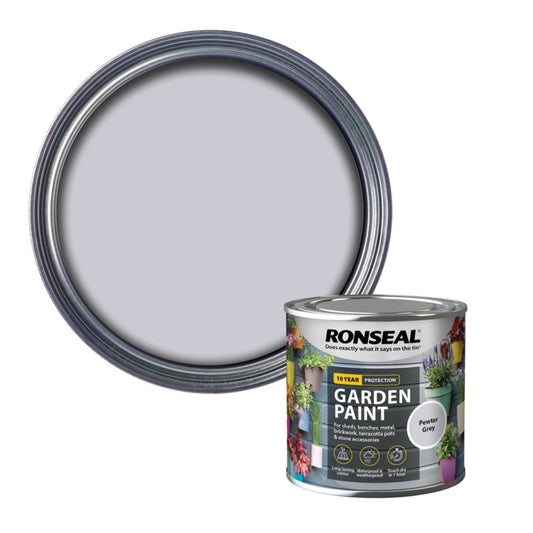 Ronseal Garden Paint 250ml Pewter Grey