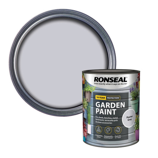 Ronseal Garden Paint 750ml Pewter Grey