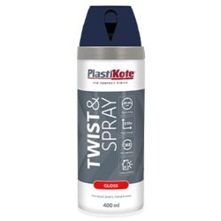 PlastiKote Twist & Spray Paint 400ml Pottery Blue