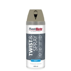 PlastiKote Twist & Spray Paint 400ml Spanish Olive