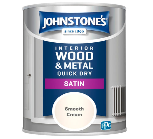 Johnstones Quick Dry Satin 750ml Smooth Cream