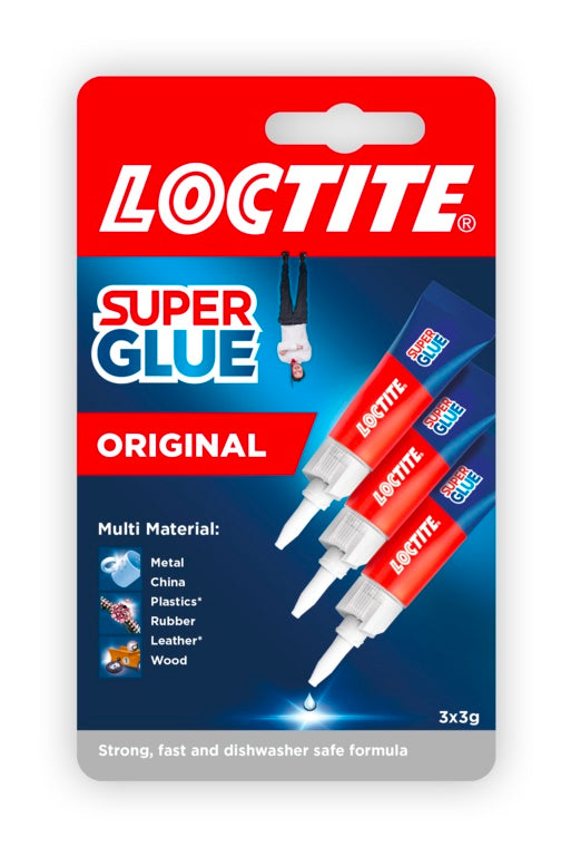 Loctite Maxi Trio Super Glue Liquid 3 x 3g