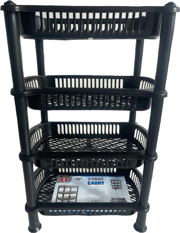 TML 4 Tier Storage Basket Black