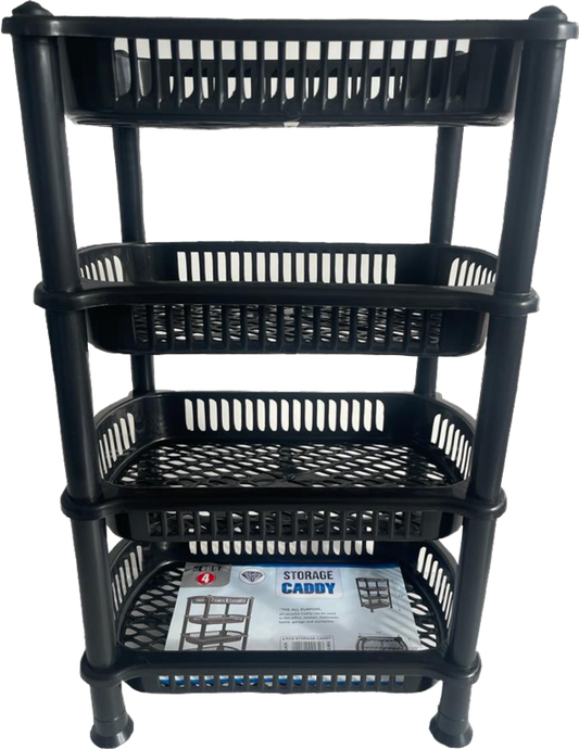 TML 4 Tier Storage Basket Black