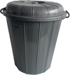 TML Bin With Clip Lid 40L Silver