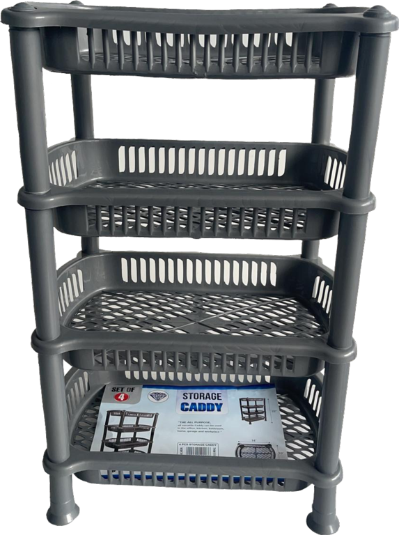 TML 4 Tier Storage Basket Silver