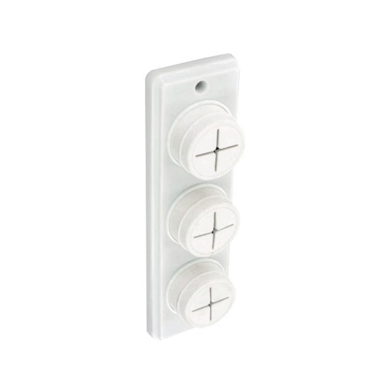 Securit Towel Holder White Double