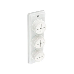 Securit Towel Holder White Double