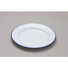 Falcon Enamel Dinner Plate Traditional White 22cm x 2D