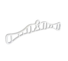 Securit Rack Ends White (2) 350mm