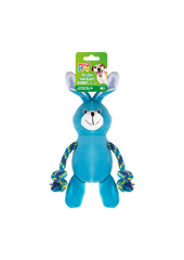 Pets at Play Squeaky Rabbit With Rope Arms