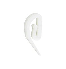 Securit Plastic Curtain Hooks White S6430