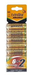 Extrastar Alkaline Batteries 1.5v Aa Pack 8