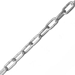 Securit Straight Link Chain ZP 5mm x 21mm x 10m Reel