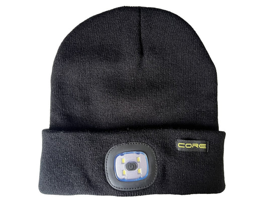 Core Rechargeable LED Beanie Hat Black
