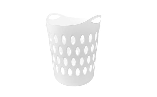 Signature Large Flexi Laundry Basket White