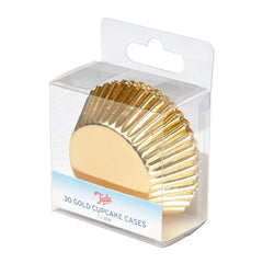 Tala 30 Cupcake Foils 7 x 3cm Gold