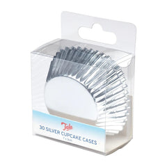 Tala 60 Cupcake Foils 7 x 3cm Silver